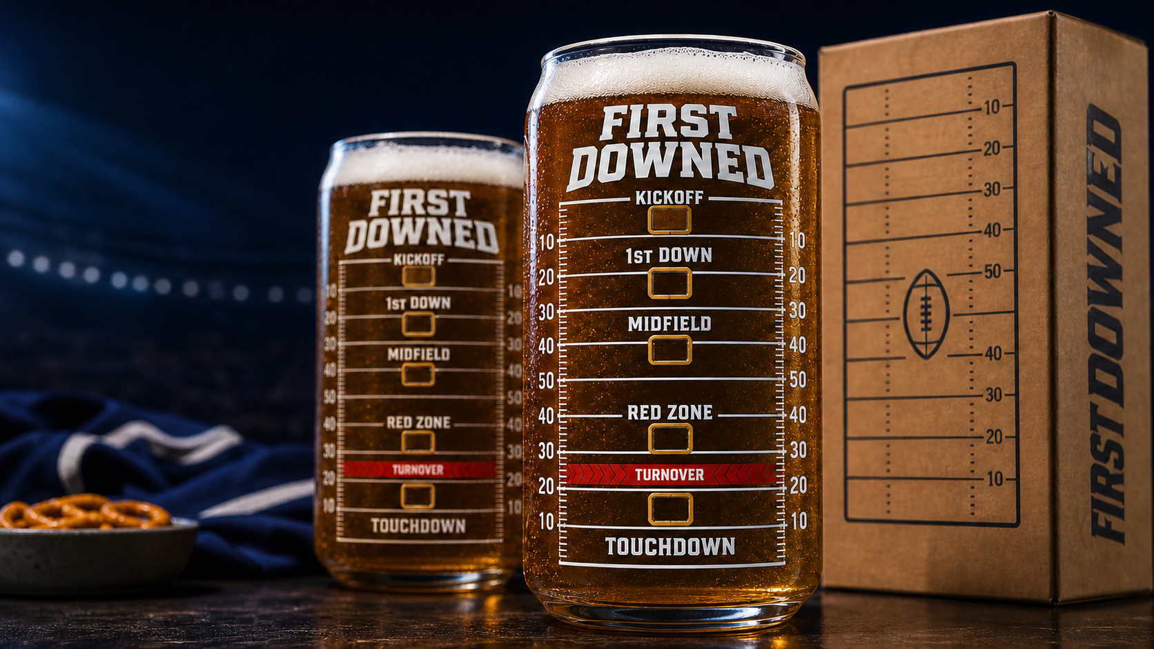 First Downed product mockup